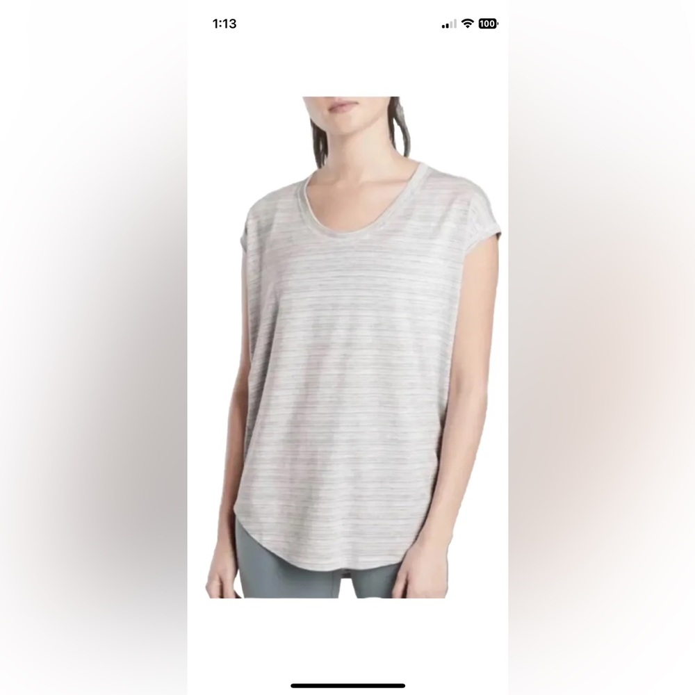 Athleta Striped Cloudlight Stratus T - large tall